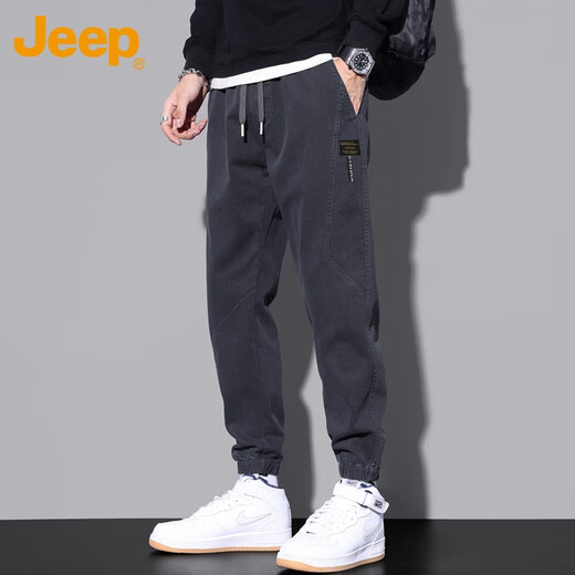 Jeep (Jeep) American Rerily Casual Pantals for Men 2025 Summer Panters New Trendy American Work Pants 9859 Military Green [Jeep Officiel] M [90-110Jin [Jin est égal à 0,5 kg]]]