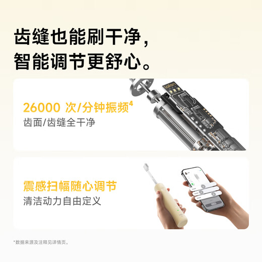 Laifen Sweeping Vibration Electric Toothbrush SE Sensitive Brush Laifen Comfortable Cleaning Gum Protection Adult Toothbrush Enjoys National Subsidy White