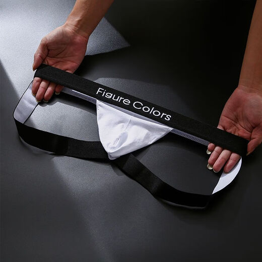 
Shantou Lincun fitness thongs for men's sexy low waist double thong underwear pure and sexy personality and one-piece style to avoid gay black M 80-100Jin [Jin equals 0.5 kg]