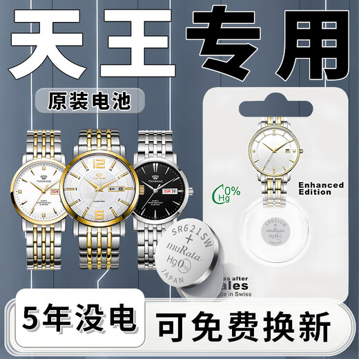 炫咔仕适用天王手表电池原装专用TIANWANG女士LS电子3626男表GS名匠系列3851小颗粒3886歆动电子日本进口 LS3529专用【一粒+更换工具+防水膏】