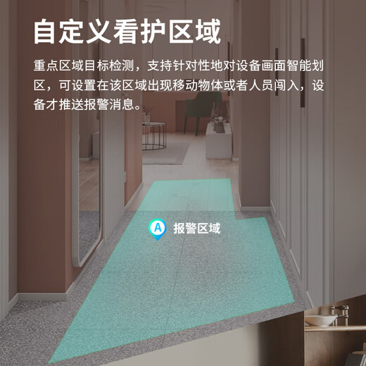 dahua大华双目监控摄像头 家用室内云台监控器 1000万像素高清360度全彩夜视手机远程可对话H10B-E2-64G