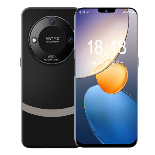 M60 authentique 16 + 1024 Go phare phare dix noyau ultra-mince 5G Réseau complet Android Smartphone Student Backup Student Black 12 Go + 512 Go Standard Configuration