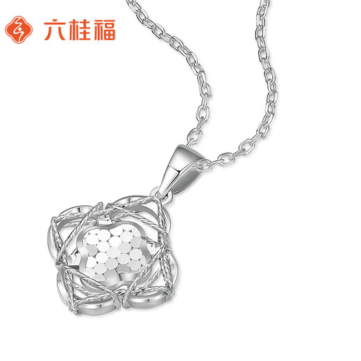 Liuguifu jewelry platinum pendant women's flower pt950 platinum pendant birthday gift necklace about 1.40g