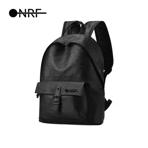 ONRF-Rucksack für Männer große Kapazität modische vielseitige Schulbeutel-Rucksack für Frauen Reisen lässig Computertasche Leder High-End Black_f1049