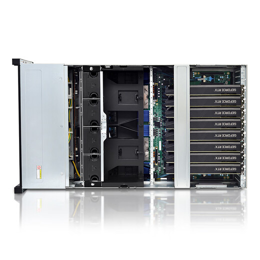 Siteng Heli IW423X-G8E Dual 8 cartes RTX5090 / 4090 / H100 / H800 Server hôte Deep Learning 70B / 671B Version complète Déployages de la formation AI Inférence 2 6530 32C 2.1G / Prise en charge de 8 cartes 128g Mémoire /