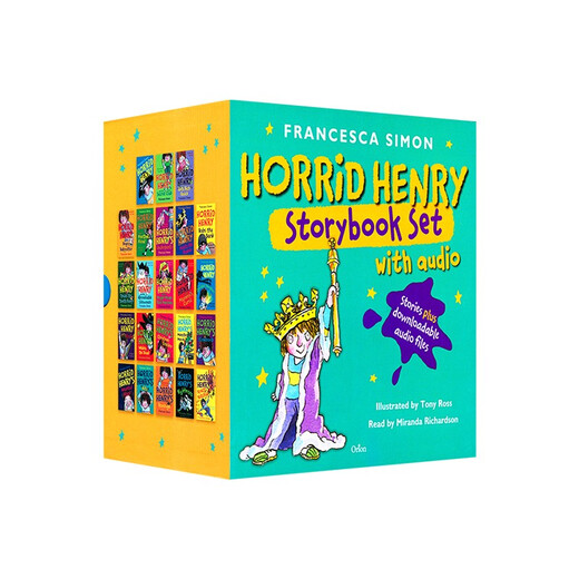 淘气包亨利章节书23册 Horrid Henry Storybook Set with Audio 英文原版读物 非点读版  3-12岁