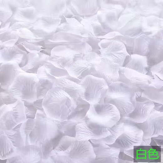 Pickup Cat Simulated Petals Wedding Hand-Spreading No-Rub Simulated Rose Fake Petals Knot Wedding Confession Decoration Hand-Spreading Proposal Flowers White Petals (1000 Pieces)