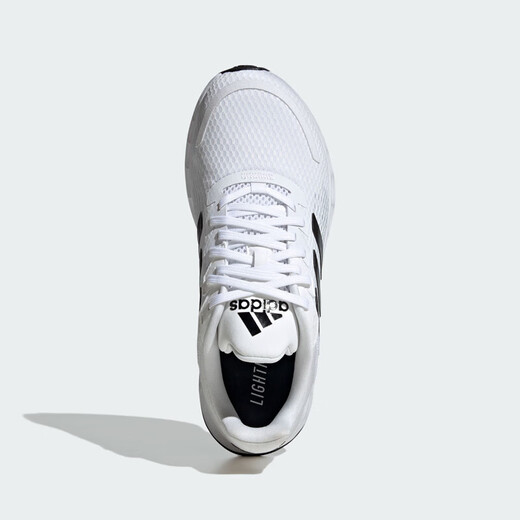 ADIDAS Running Shoes Shoes para hombres 2025 Summer Nuevo shock-absorbing y transpirable zapatos deportivos Mesh liviano zapatos casuales negros JQ9715 White 44 (270 mm)