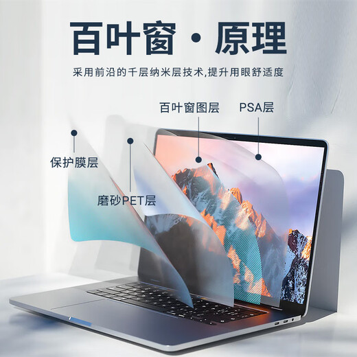 Miris Apple Laptop Anti-Peeping-Film Universal MacBook Air13.3-Zoll A1466 Bildschirm Magnetischer Saughaut Anti-Peeping-Film Einfach zu kleben zu kratzendem Screenfilm Privatsphäre Schutz Film