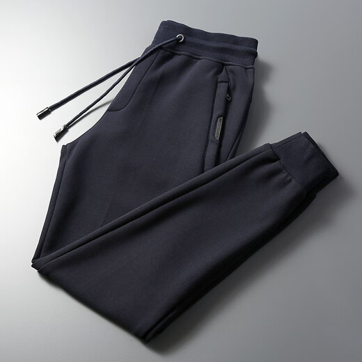 JASONWOOD Casual Pants Men's Autumn and Winter 2025 New Velvet Thickened Sports Pants Loose Leg-length Pants Men's Black Official Genuine 5XL 210-235Jin Jin is equal to 0.5 kg Celebrity Private Wear