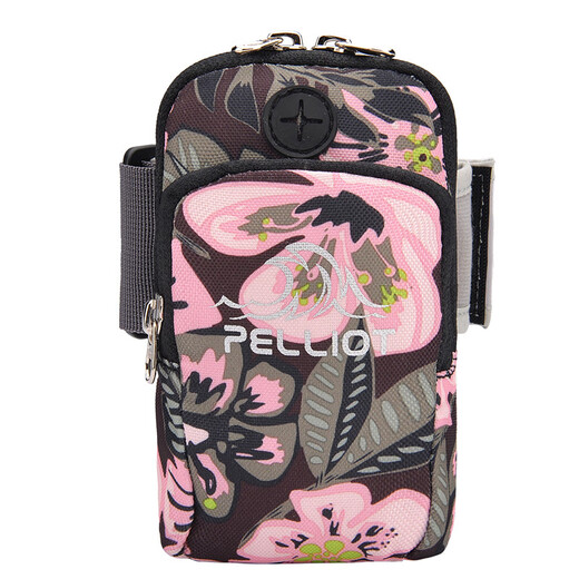 Pelliot running mobile phone arm bag men's and women's sports equipment fitness arm bag wrist bag arm bag arm sleeve dark red M size