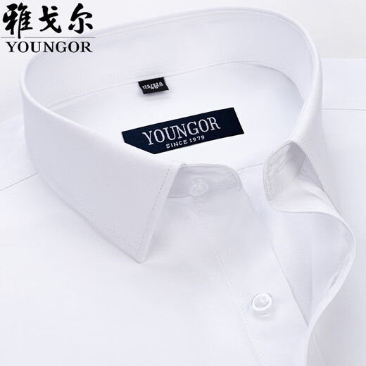 Magasin phare de Yager Store Men à manches courtes pour hommes à manches courtes pour les affaires d'été et la chemise à rayures à rayures d'âge moyen sans-rides DX6628 45 Recommandé 195-210jin [Jin est égal à 0,5 kg]]]