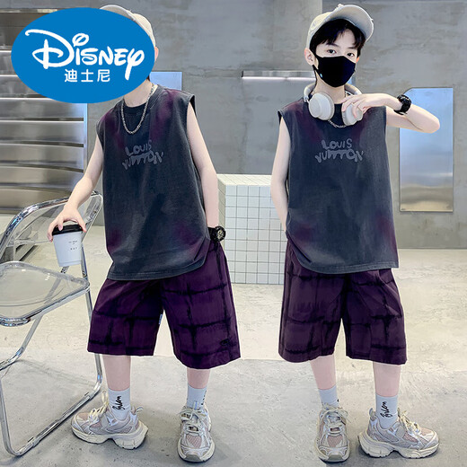Disney Boys Vest Set Summer 2025 Новый детский костюм с середины до большого