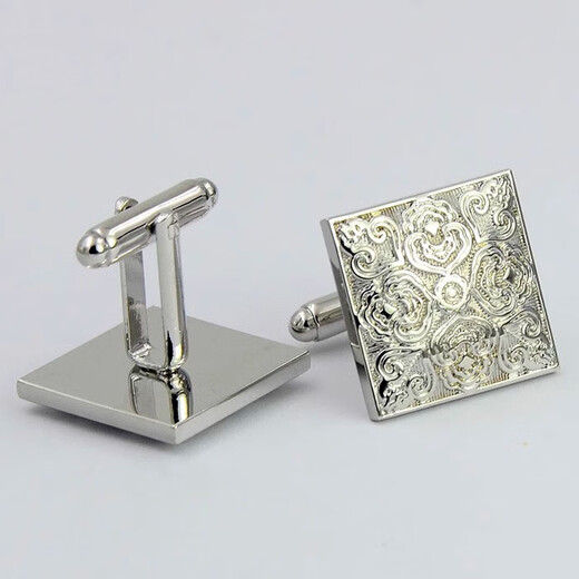 Nosskiss Klassische und exquisite gemusterte Metallmanschettenknöpfe für französische Hemdhemdhemdhemdhunger -Nägel Cufflinks klassisch gemusterte Manschettenknöpfe