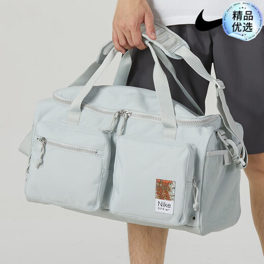 Nike (Nike) Großkapazität Fitness Bag Herrenbeutel Casual Recond Bag Hellfarbe Crossbody Body Training Sporttasche FJ4817 Blau/Ba6169-410 47*24*22 cm gleicher Stil für Männer und Frauen