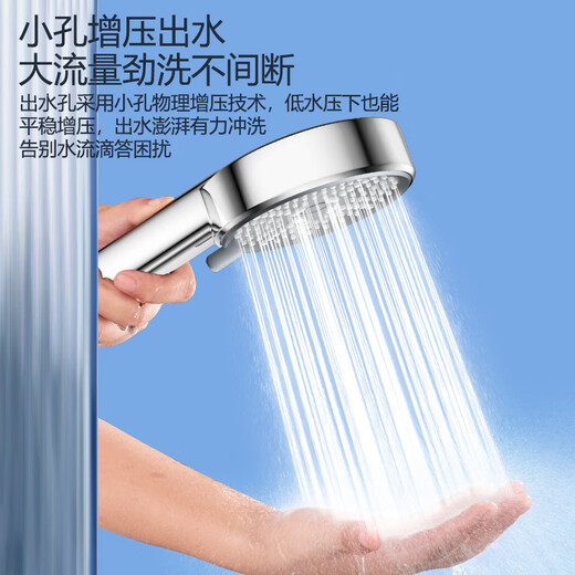 莱尔诗丹手持淋浴花洒喷头 增压花洒头莲蓬头 花洒配件洗澡喷头LD6187