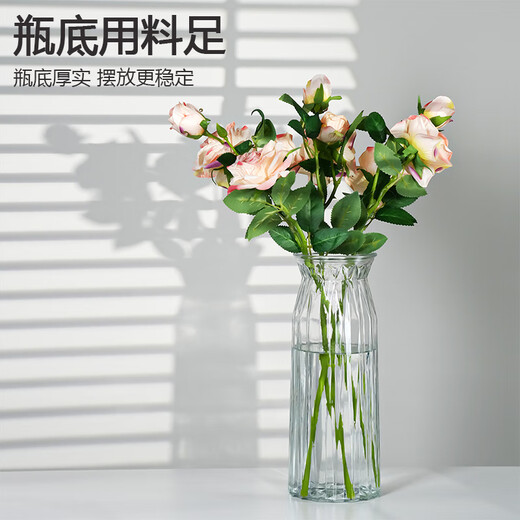 Flower growing tools glass vase 30x11.5cm