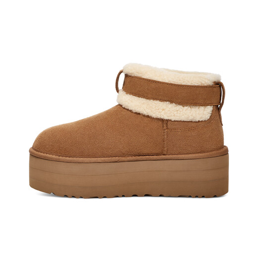 Ugg automne nouvelle femme épaisse femme épaisse bottes de neige courtes chaussures de fourrure paresseuses 1144041che marron 37
