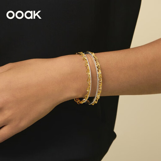 OOAK new product launch Levis lace skirt series light luxury hollow lace bracelet fashion simple holiday gift Levis lace skirt bracelet (thin/small size/gold)