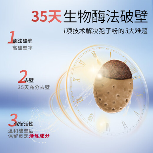 粤微全灵芝孢子粉免疫调节酶法破壁多糖三萜中老年成人保健品送礼 2g/袋*20袋/盒*2盒