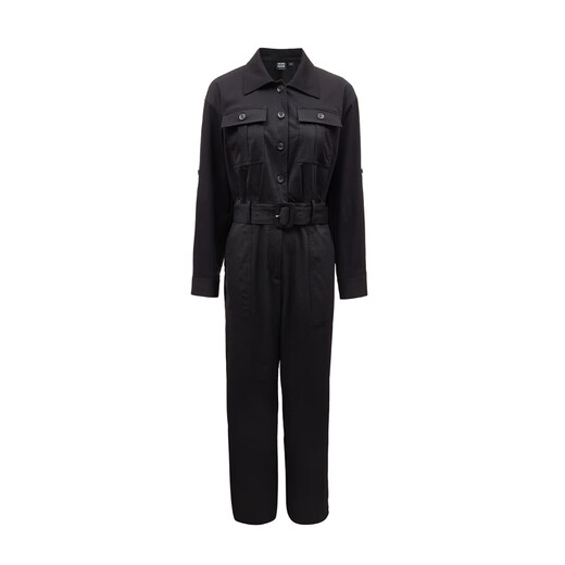 
VEROMODA jumpsuits for women 2025 spring new lace-up waist slimming casual jumpsuits commuting versatile 325144003