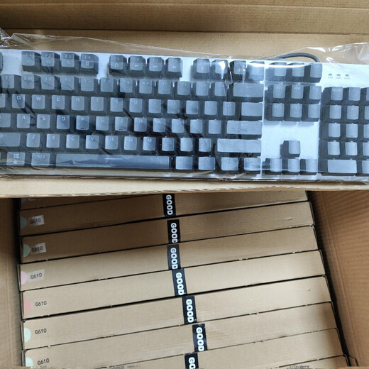 Logitech Second-Hand K845 Mechanische Tastatur, kabelgebundenes E-Sport-Spiel, Büro USB-Schnittstelle, hellvolett graue Farbkombination, brandneue Schlüsselcap, Tee-Scroll 90% neue Tastatur, leicht Gebrauchsspuren, Nr. 104 Tasten
