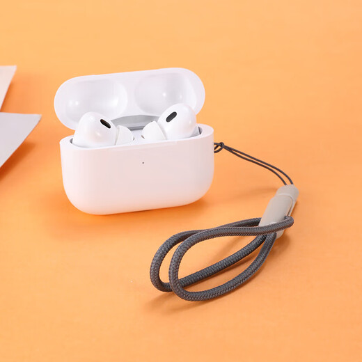 Mobile phone lanyard Universal storage anti-lost lanyard Mobile phone lanyard braided new model suitable for Apple AirPods Pro 2 generation headphone cover anti-lost creative trendy gray braided anti-lost lanyard 5 pieces