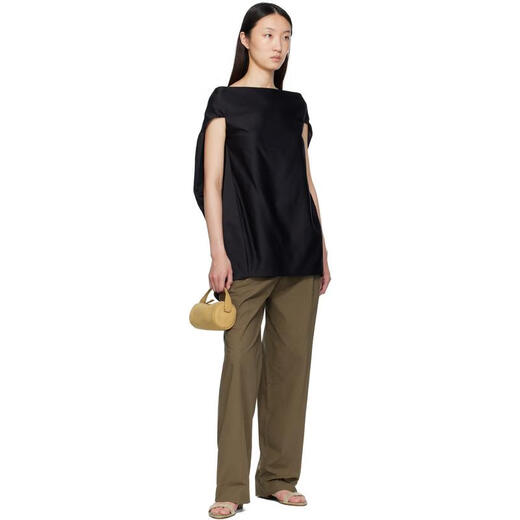The Row Light Luxury Women's Black PALLENBERG Top Black 20 | 2 US