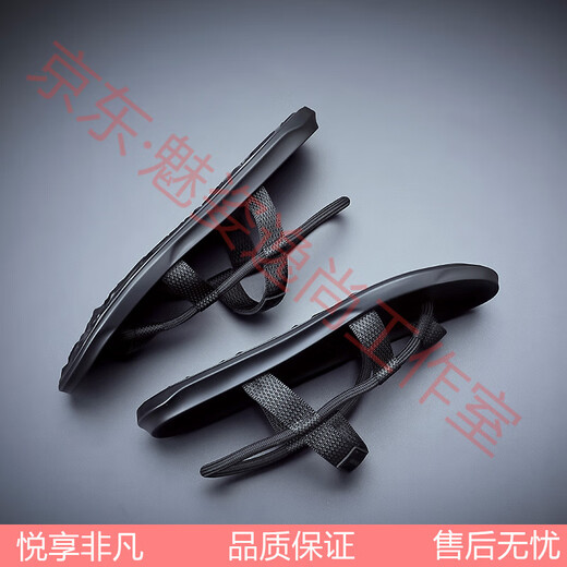 Sandales masculines japonaises dans une nouvelle mode d'été et tongs personnalisés pour hommes portant des sandales de conduite sans glissement pour hommes noirs 9866 [version améliorée] 40