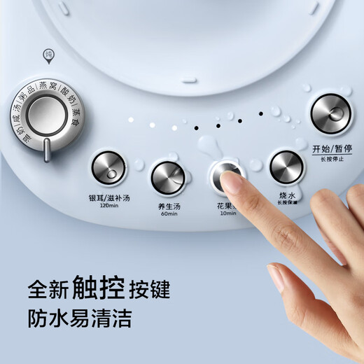 Beiding (Buydeem) Health Pot Large Capacity Tea Boiler Stewing All-in-One Kettle 0 Glue Glass Health Pot Flower Teapot Bird's Nest Stew Cup Decoction Medicine Pot Good Gift Gift Single Pot + Stew Cup Set K159T|Bird's Nest Soup and Porridge 1.5L