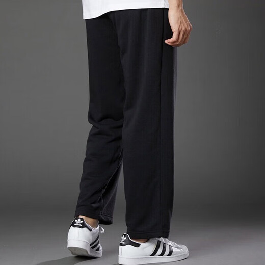 Adidas Мужские брюки Sweat Antounds Spring New Style Комфортный дышащий деловые повседневные брюки Модные классические прямые брюки IW5909 GK9273 Черные вышитые логотип Прямые брюки l