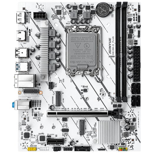 Jingyue H610M motherboard CPU set desktop computer gaming ARGB/WIFI motherboard CPU Core I3 12100F/12400F/13400F/13100F Board U LGA1700 H610M D PLUS+i3 12100F