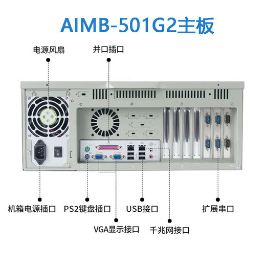 Advantech's new IPC-610L/H/IPC-510 industrial computer original motherboard 4U rack-mounted industrial computer A21/I7-2600/8G/500G/KM can be consulted Advantech IPC-610L+300W power supply/