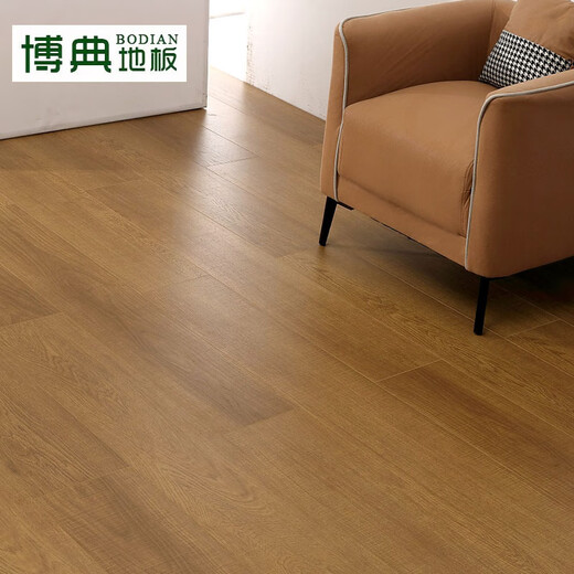 BODIAN ENF-grade environmentally friendly new three-layer solid wood composite floor, household ground heater wear-resistant solid wood three-layer wood floor BD autumn dew T3 15MM thick