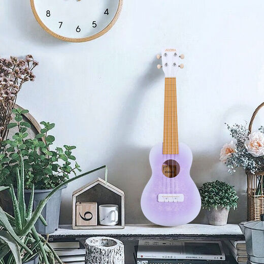 Ibanez23寸尤克里里ukulele可弹奏乐器小吉他礼物尤克里里冰花高级配色 23寸冰花紫