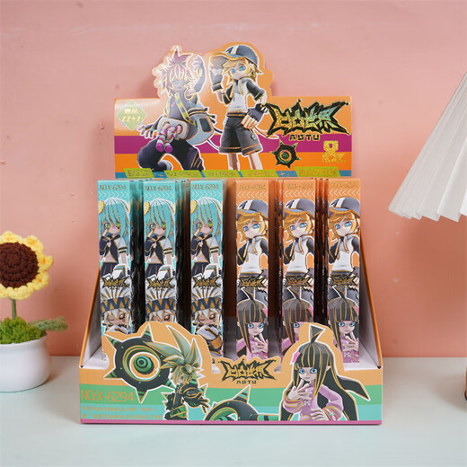 靠森 KAOOSEEN凹凸世界新款盲盒笔创意卡通可爱ins高颜值按动中性笔速干黑色水 X-6227吉伊卡哇盲盒笔随机6支0.5mm 0.5mm x 单支
