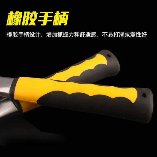 Octagonal hammer square head hand hammer heavy-duty wall demolition hammer multi-functional masonry iron hammer construction site tool tool PPR handle octagonal hammer 8 pounds