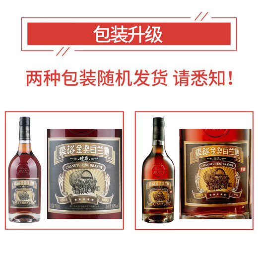 张裕 五星金奖白兰地 40度白兰地 单瓶700ml 盒装