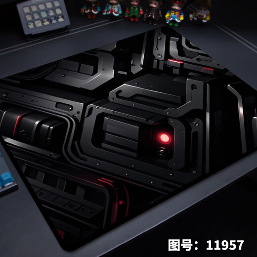 
Xiao Jiejiang chose simple abstract mouse pad with super large thickened fine face for boys FPS e-sports games special keyboard pad technology style 11964 endless lines 450*400*4mm