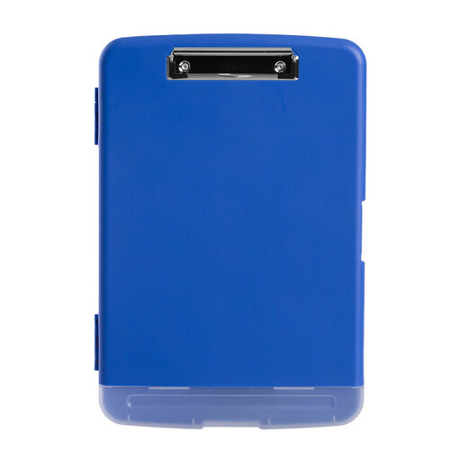 
Waterproof file box a4 writing board with pen slot multifunctional paper storage file box plastic writing board clip Fresh blue (11932) solid blue 008