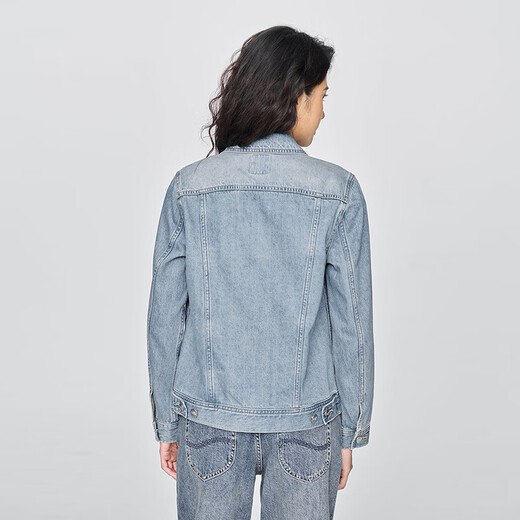 
Lee25 autumn and winter new product standard version lapel light blue denim jacket trend LWT010853203 light blue S