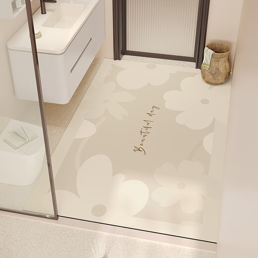 
Siviaco's extra large bathroom floor mat anti-slip absorbent pad bathroom floor mat wet and dry separation door sink can be cut. Grating-ND-7374 40cm*60cm