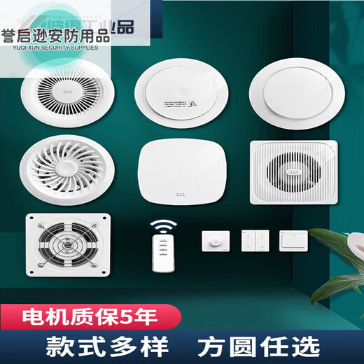 Wall-mounted integrated two-way exhaust fan fresh air bedroom purification ventilator wall-mounted exhaust fan APC10-5 single exhaust length 300MM