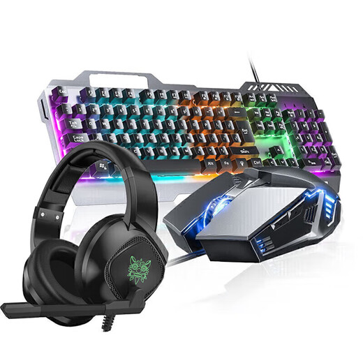Yijinda Colorful iGame M16 Enjoy Edition Laptop Wired Mouse Macro Chicken Game Office Keyboard and Mouse Set E-Sports Accessories Desktop Universal Peripherals USB Wired Keyboard and Mouse Set + E-Sports Headset (Three-piece Peripheral Set)