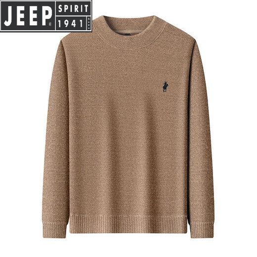 Jeep Spirit Plus Velvet Coldened Men's Sweater 2025 Новый бархатный бархатный вал.