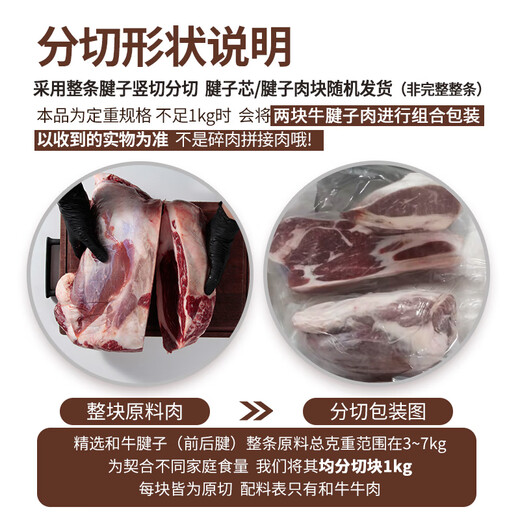 True Beef Hall Australian grain-fed Wagyu beef tendon beef 2Jin Jin is equal to 0.5 kg. Not whole/whole will be shipped randomly. True original cut