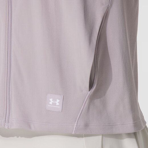 安德玛（Under Armour）女装 2025夏季新款运动服休闲舒适潮流时尚户外连帽外套 1390060-009 S