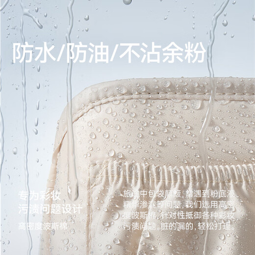 EACHY cosmetic bag, multi-functional, portable, large-capacity travel cosmetics storage bag for women, high-looking toiletry bag, jacquard blue