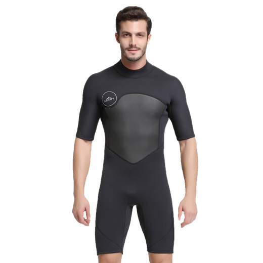 SBART short-sleeved wetsuit 1.5/2.0mm warm and cold-proof wetsuit for men and women snorkeling and surfing suit 1546 gray 1.5mm M