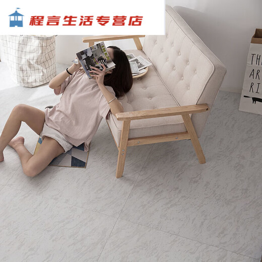 自粘贴纸水泥地直接铺加厚耐磨水自贴仿地砖翻新改造 6627 60*60cm 1片